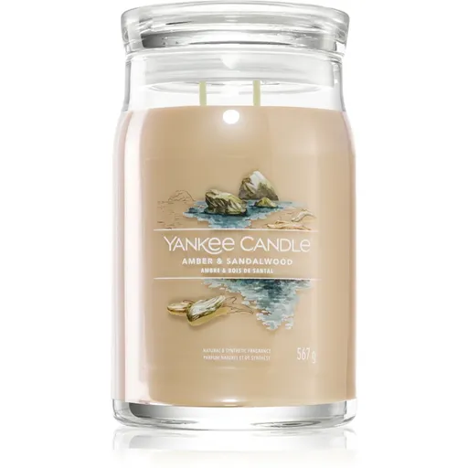 Yankee Candle Amber & Sandalwood vonná sviečka 567 g