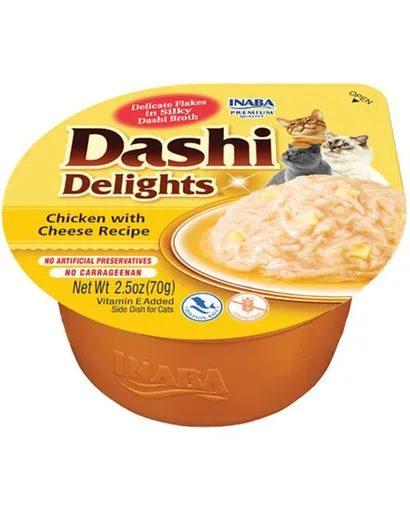 Inaba Dashi Delights cat Kura so syrom vo vaničkách pre mačky 6x70g
