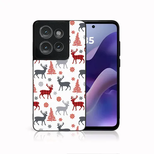 MY ART Kryt s vianočným dizajnom Motorola Moto G56 5G DEER (068)
