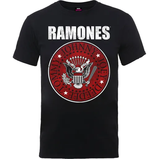 Ramones tričko Red Fill Seal Čierna XXL