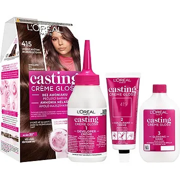 LORÉAL CASTING Creme Gloss 415 Ľadový gaštan (3600521334775)