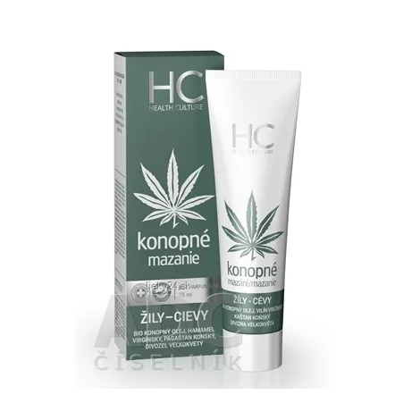 Health culture Konopné mazanie ŽILY-CIEVY 75ml