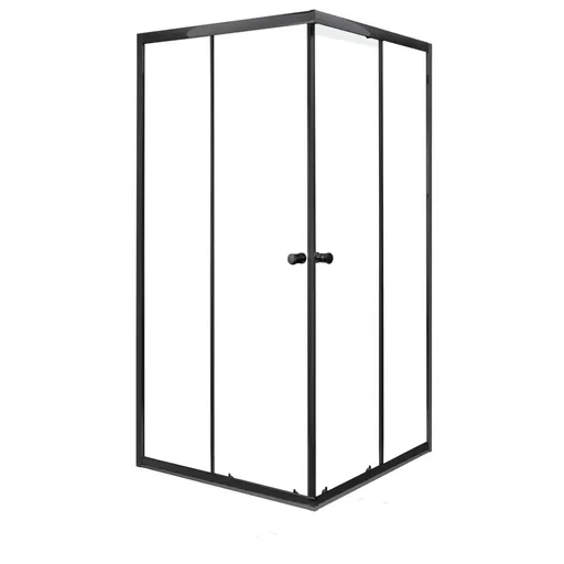 KERRA - Kabína sprchová Olga SQ 90 ČIERNA SOLO (bez vaničky) 5907548114488