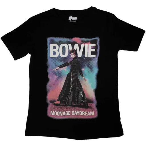 David Bowie tričko Moonage 11 Fade Čierna S