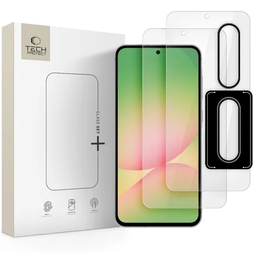 TECH-PROTECT GLASS SET+ Sada ochranných skiel pre Samsung Galaxy A36 / A56 CLEAR