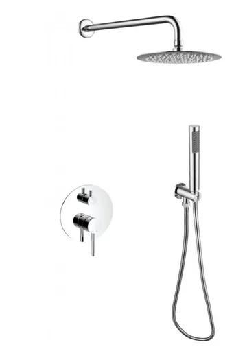 BESCO BESCO - Podomietkový sprchový set SLIM Decca / ILLUSION II - Farebnica - Chróm BABPDIIICH