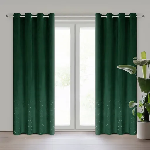 ArtFir Záves ARIADNA K | tmavozelená 140 x 250 cm