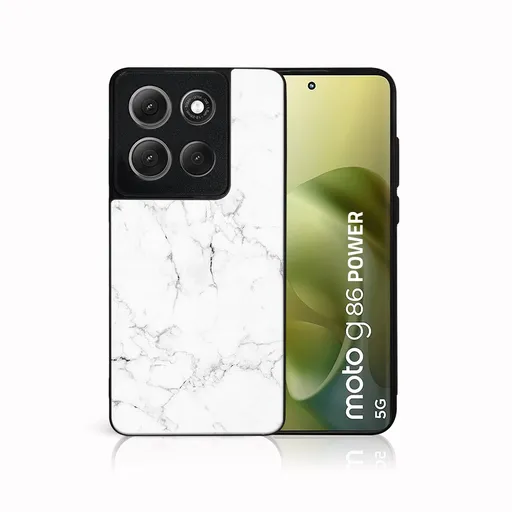 MY ART Ochranný kryt pre Motorola Moto G86 Power 5G WHITE MARBLE (144)