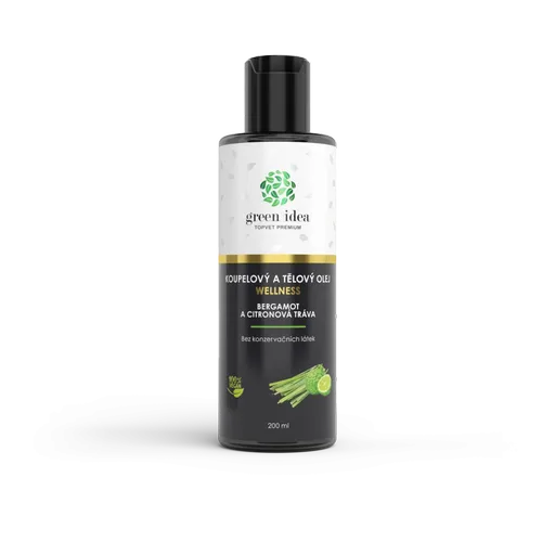 Bergamot a citrónová tráva – kúpeľový a telový olej 200 ml – Green idea