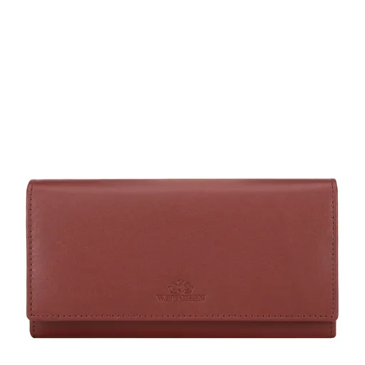 Veľká dámska kožená peňaženka hnedá 14-1-052-L5E