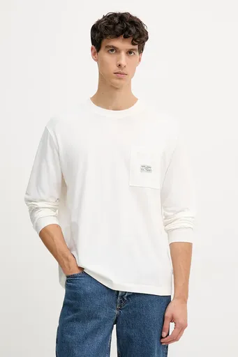 Bavlnené tričko s dlhým rukávom Pepe Jeans