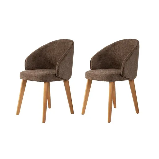 Súprava jedálenských stoličiek Bentley Brown and Dark Oak, 2 ks