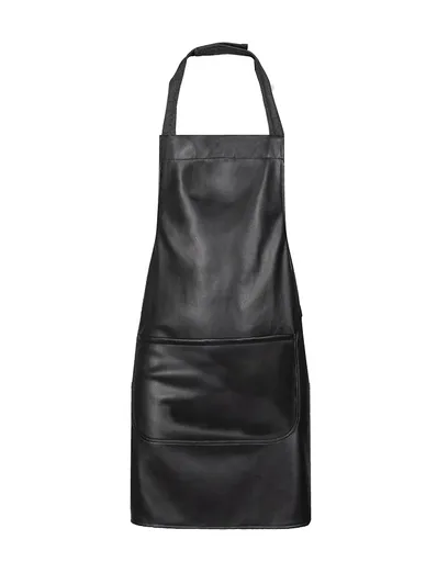 TOMA Barmanská zástera vysoká TOMA - čierna / eko koža