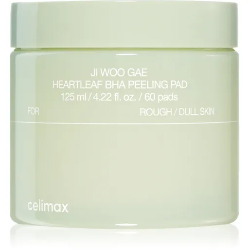 celimax Ji Woo Gae Heartleaf BHA Peeling Pad exfoliačné vankúšiky s upokojujúcim účinkom 60 ks