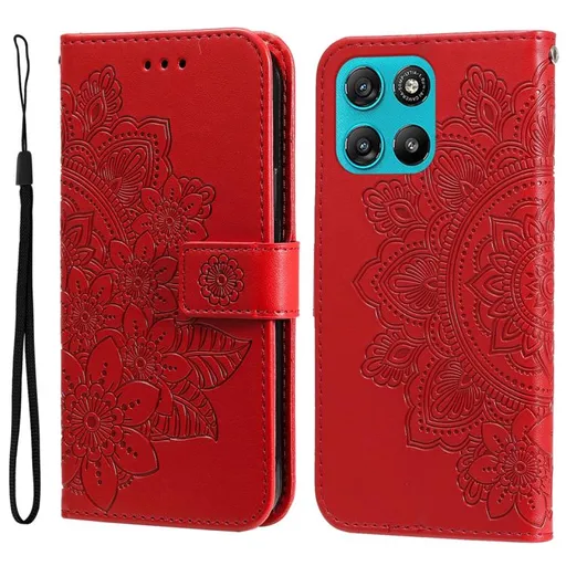 ART MANDALA Peňaženkový obal pre Motorola Moto G57 Power červený