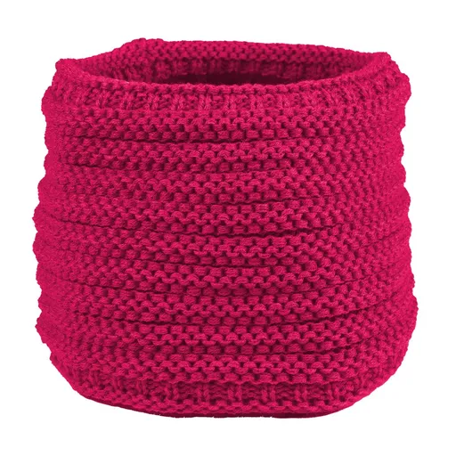 Bontis Pletený detský nákrčník - Tmavoružová | uni detská