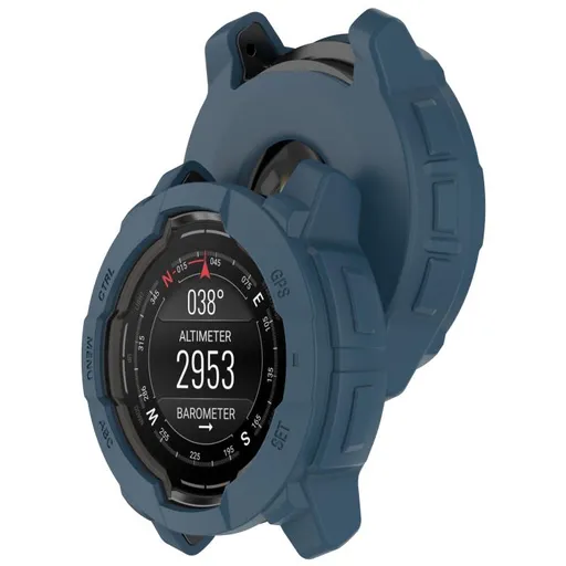 TPU HALF COVER Kryt pre Garmin Instinct 3 45mm tmavomodrý