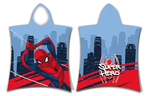 Jerry Fabrics Detské pončo-osuška - Spiderman - Super hero