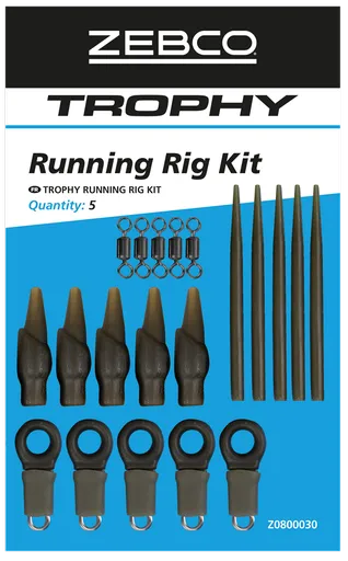 Zebco závesky trophy running rig kit 5 ks