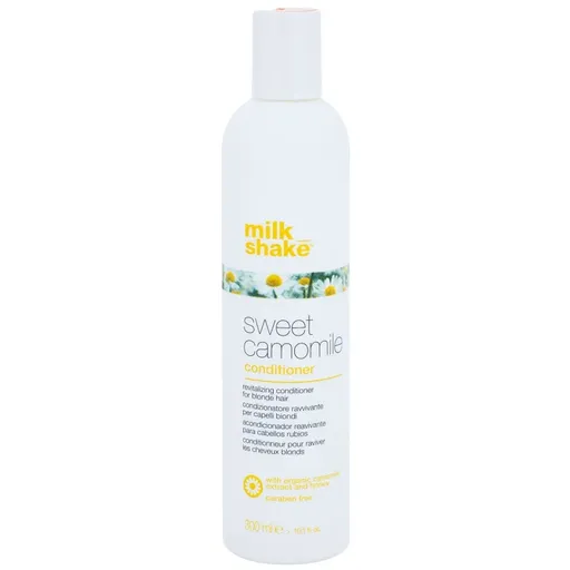 milk_shake® Sweet Camomile vyživujúci kondicionér pre blond vlasy bez parabénov 300 ml