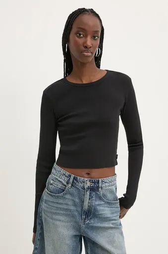 Bavlnené tričko s dlhým rukávom Vans