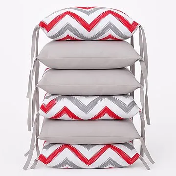 BabyTýpka vankúšikový mantinel – Cikcak Red Grey (8594201222108)