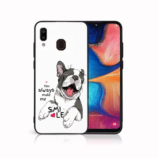 MY ART Ochranný obal pre Samsung Galaxy A20e SMILE (189)