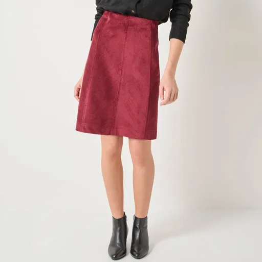 Rozšírená menčestrová sukňa