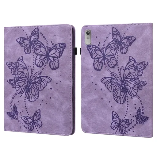 ART BUTTERFLY Zaklápacie puzdro pre Lenovo Tab P11 Gen 2 fialové
