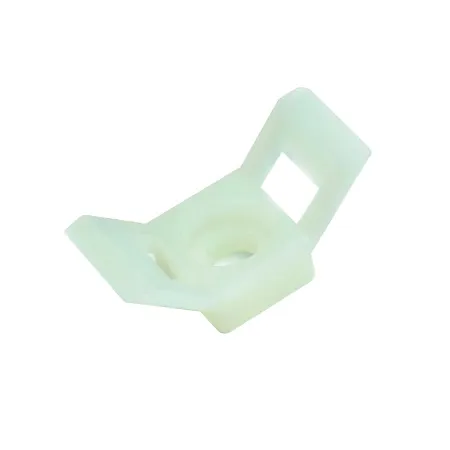 Príchytka sťahovacej pásky 30x15mm biela, 100ks