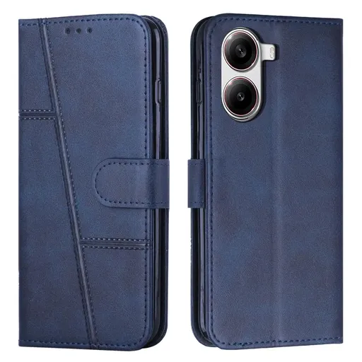 STITCHED Peňaženkový kryt pre Xiaomi Poco X7 Pro modrý