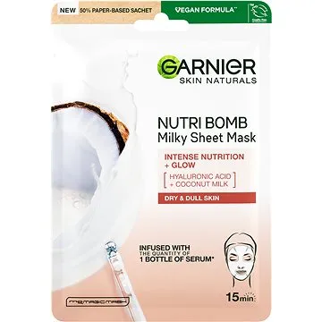 GARNIER Nutri Bomb + Glow Milky Tissue Mask 32 g (3600542319768)