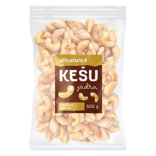 ALLNATURE Kešu pražené solené 500 g