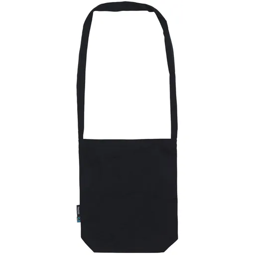 Neutral Nákupná plátenná taška cez rameno z organickej Fairtrade bavlny - Čierna