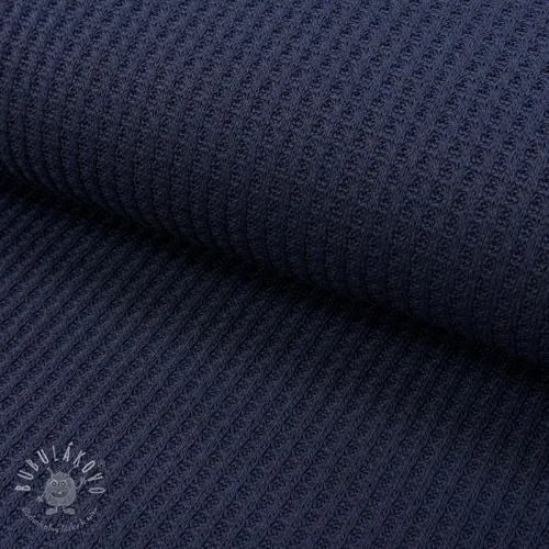 Svetrovina WAFFLE BIG KNIT navy