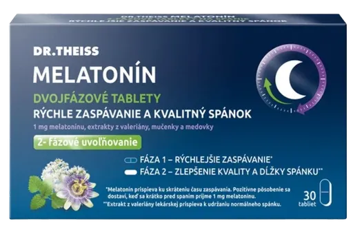 Dr. Theiss MELATONÍN dvojfázové tablety 30 ks