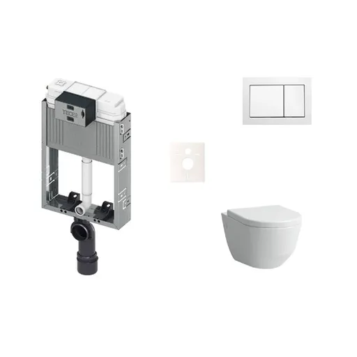Cenovo zvýhodnený závesný WC set TECE na zamurovanie + WC Laufen Laufen Pre KMPLPROAT