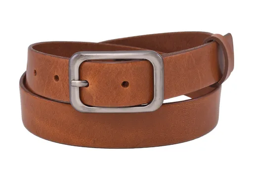 Kožený dámsky opasok 721-30-39 koňak pracka Zina