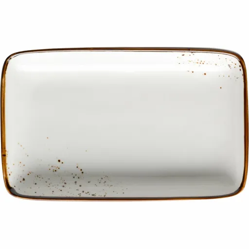 Mäser Obdélníkový tác Pintar White hnedé bodky 21x 13 x 3 cm