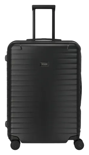 Stredný škrupinový kufor Titan Overseas M plus Nightshade black