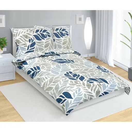 Bavlnená posteľná bielizeň Variace modrá, 140 x200 cm, 70 x 90 cm