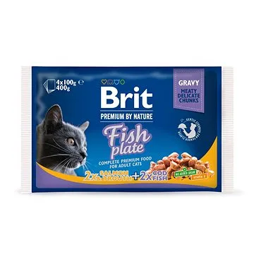 Brit Premium Cat Pouches Fish Plate 400 g (4× 100 g) (8595602506248)