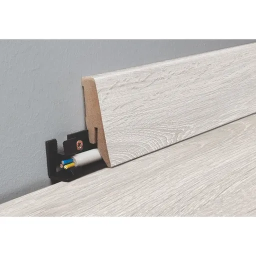 Lišta soklová Naturel biela, MDF, dĺžka 260 cm, L58C8461