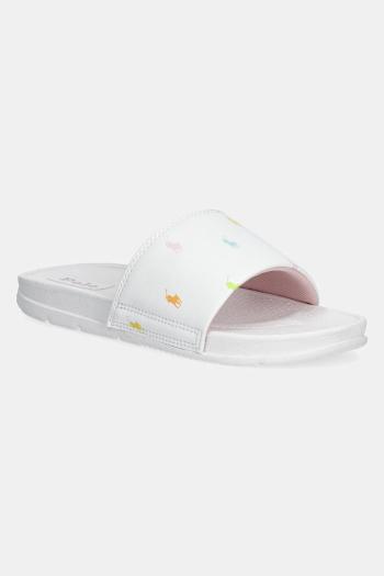 Šľapky Polo Ralph Lauren FAIRVIEW MULTI biela farba, RL01854101