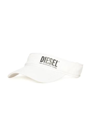 Detský bavlnený šilt Diesel FDELS HAT biela farba, s potlačou, J02126