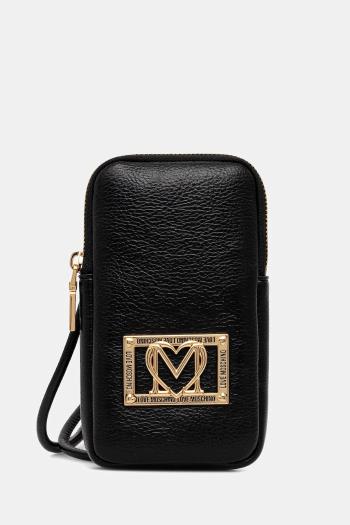 Obal na mobil Love Moschino čierna farba, JC5607PP1NLI0000