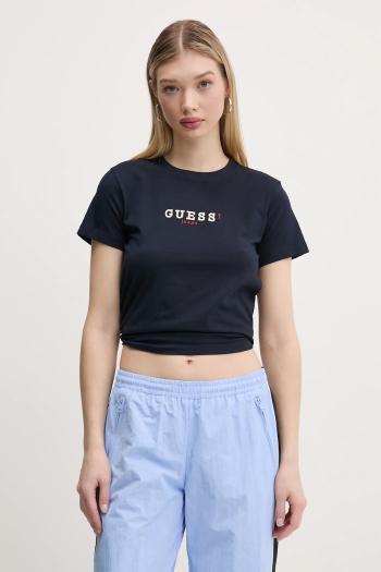 Tričko Guess Jeans dámske, tmavomodrá farba, W5RI54 J1314