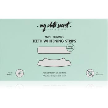 My White Secret Non - Peroxide Teeth Whitenings Strips bieliace pásiky na zuby 7 ks