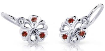 Cutie Jewellery Detské náušnice z bieleho zlata C2230-10-X-2 červená