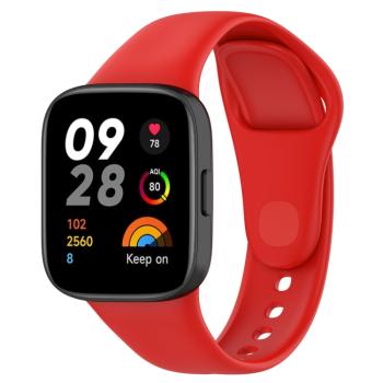 SILICONE Vymeniteľný remienok pre Xiaomi Redmi Watch 3 červený